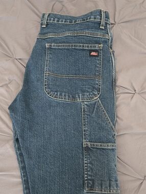 Dickies Men's Blue Straight Leg Carpenter Jeans 36x30